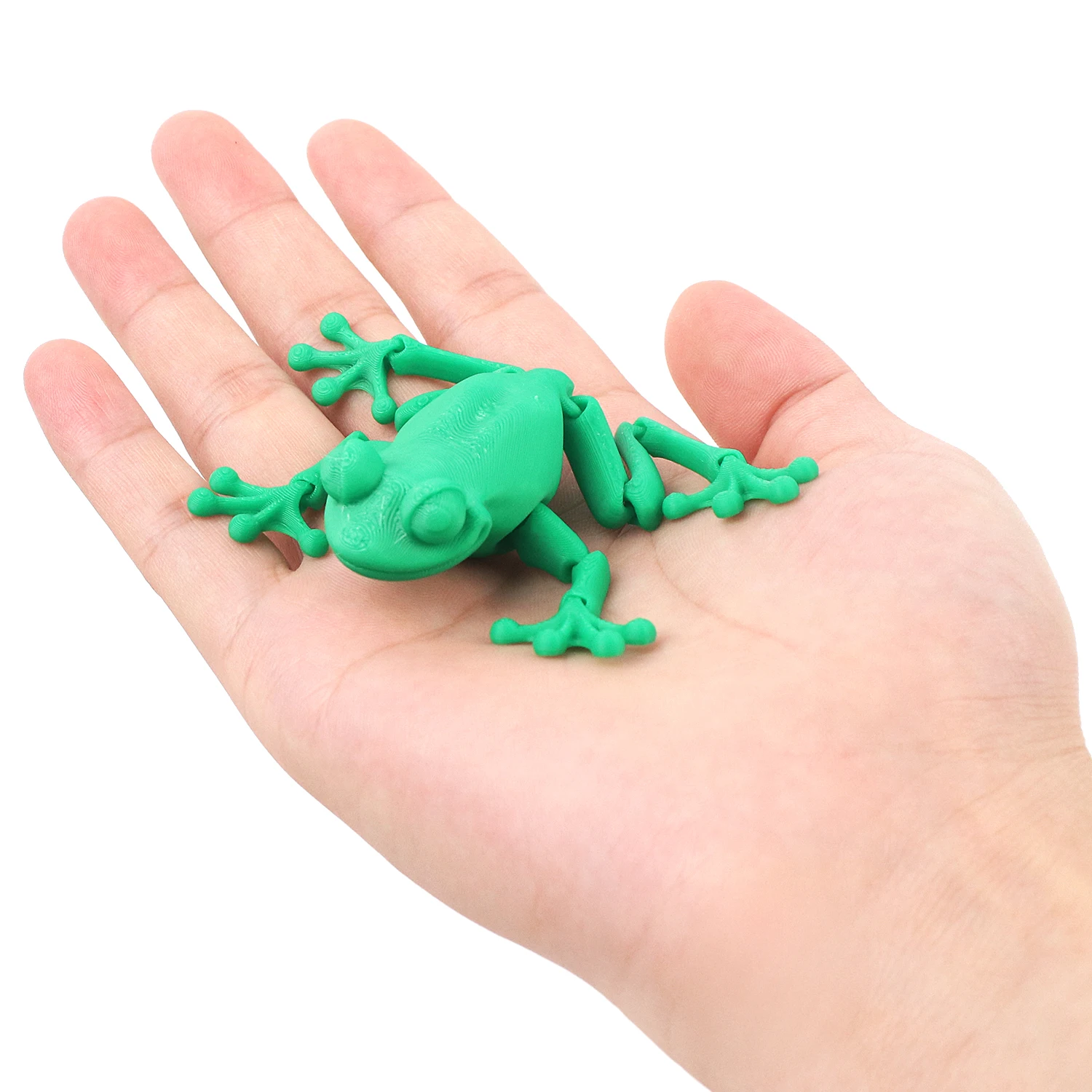 3D printed frogs, simulated animal toys, figurine models, 3D printed toys for parent-child interactive entertainment