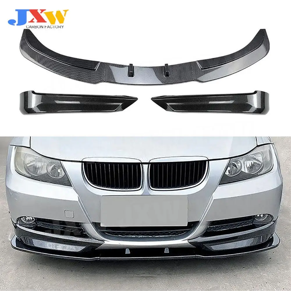 

ABS Front Bumper Lip With Splitters for BMW 3 Series E90 320i 325i Standard 2005-2008 Front Bumper Flaps Apron Car Accessories