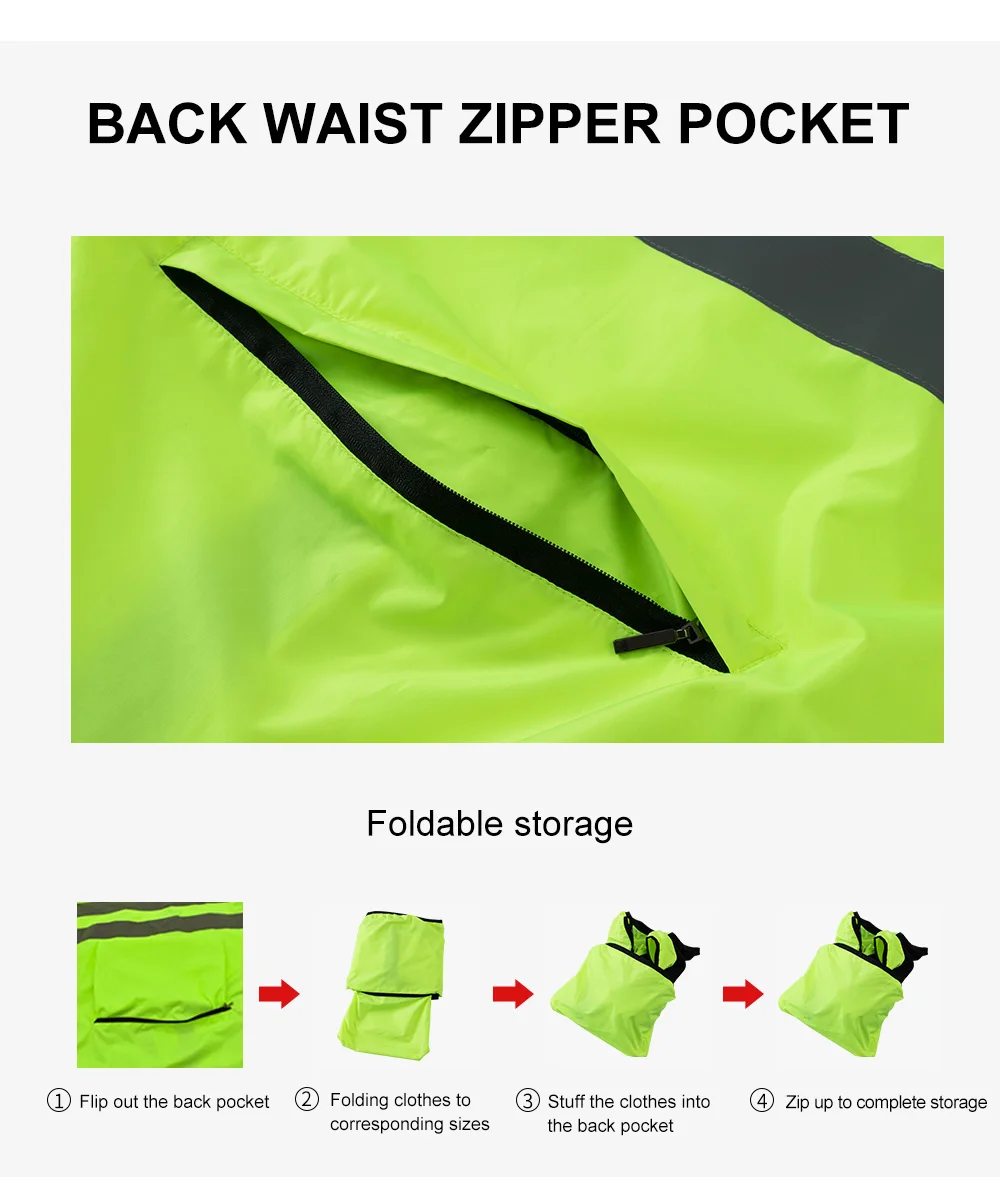 HISERWA Cycling Windbreaker Windproof Waterproof Reflective Bicycle Jacket Ultralight MTB Road Bike Jersey Portable Cycling Coat 44 S654327164862490d93153dbe115f2eebI