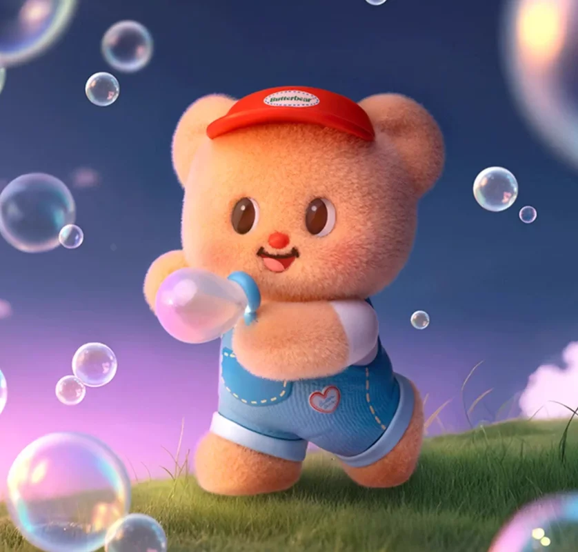 

New 52toys Butter Bear Series Blind Box Handmade Action Figure Fashion Ornaments Toy Gift Gave Him Their Christmas Surprise Gift