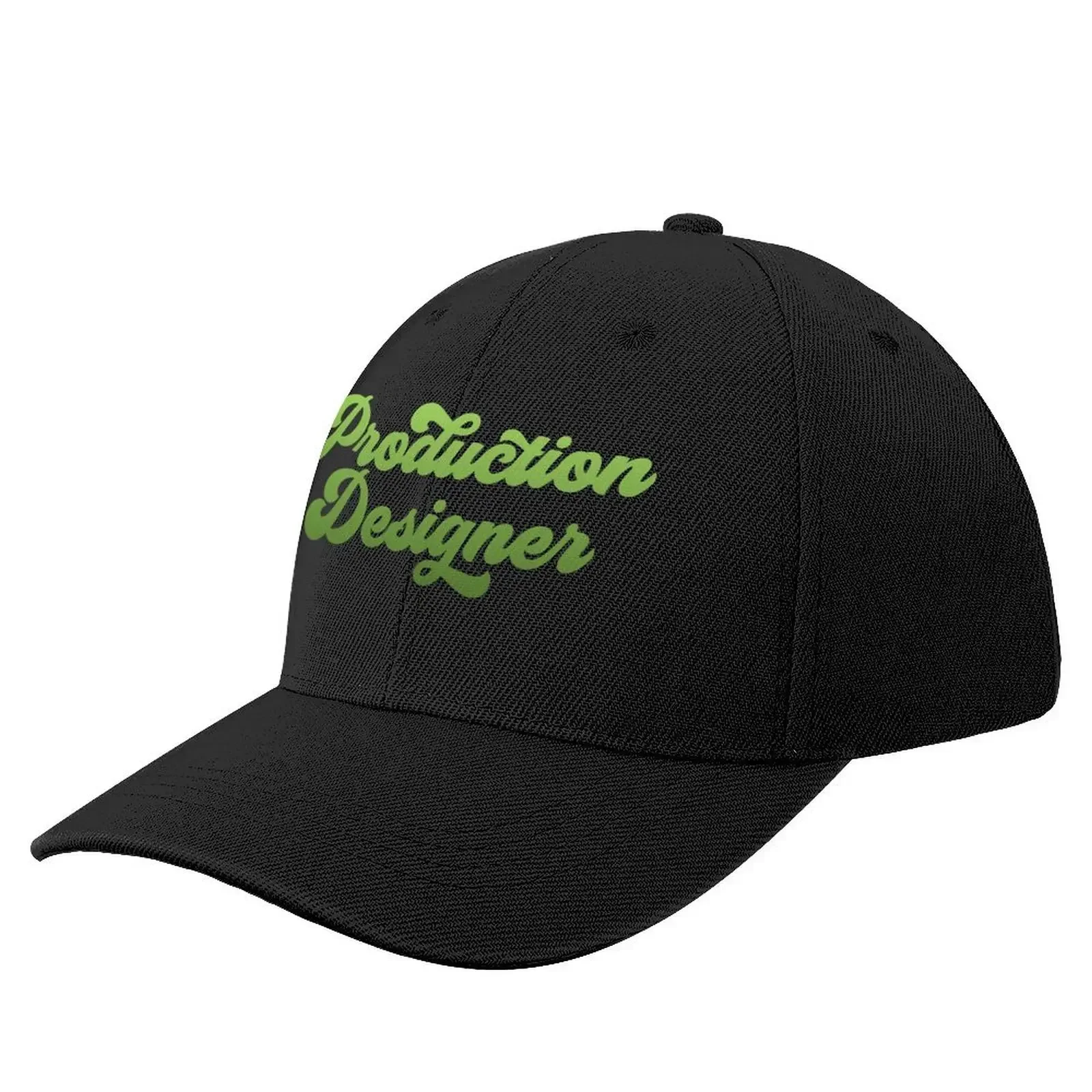 Groovy Production Designer - Lime Green Gradient Baseball Cap hard hat Dropshipping Mens Caps Women's