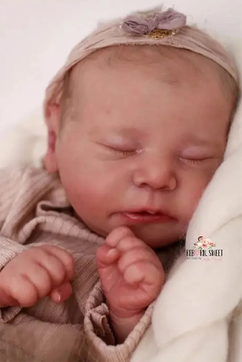 21Inch Chase Sleeping Reborn Doll Kit Fresh Color Soft Touch DIY Doll Parts