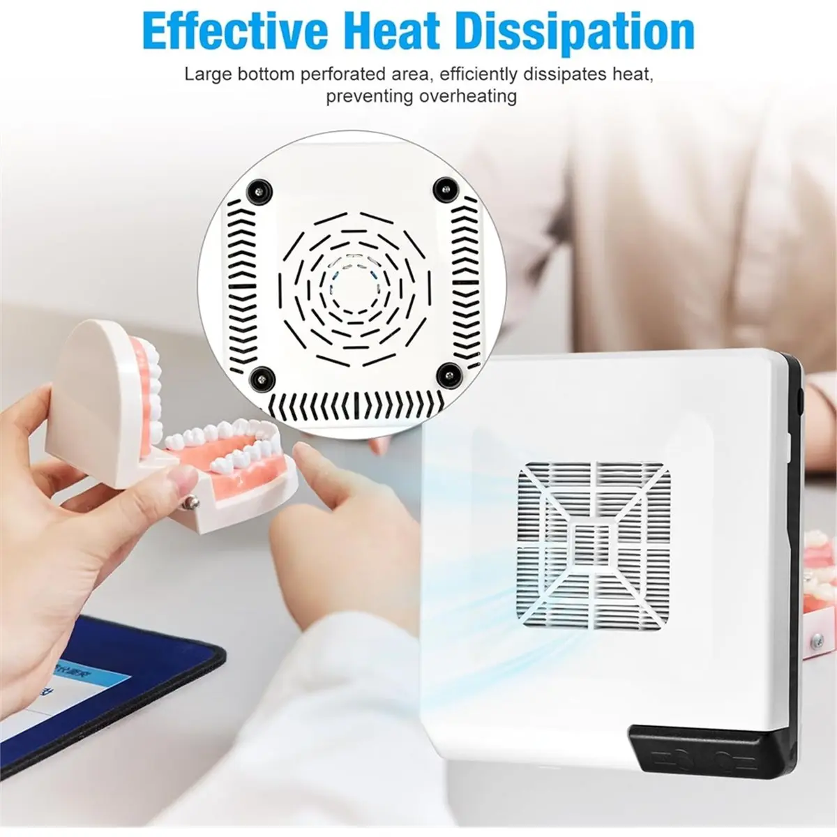 [Y39A]Desktop Polishing Dust Collector, Dust Suction Extractor , LED Light and Reusable Fi for Strong Dust Absorption US Plug
