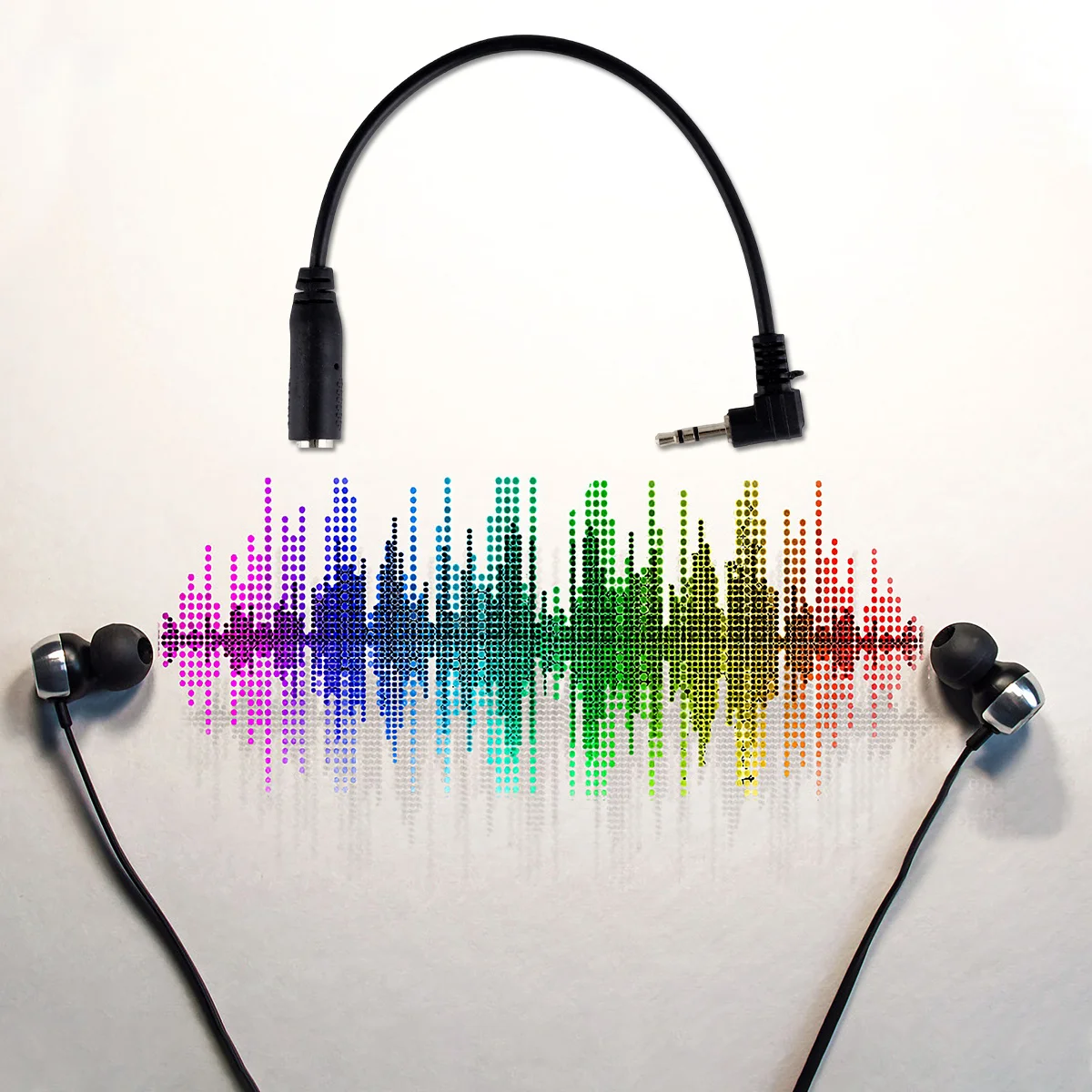 

6pcs 2.5Mm To 3.5Mm Audio Adapter Cable Fully Molded Connectors For Cd Players Speakers Pc Tuners Extension Cord Audio