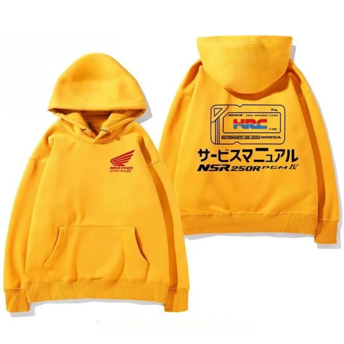 Honda motocicleta hrc locomotiva pesada modificado periférico com capuz camisola para homens mulheres outono e inverno novas roupas versáteis