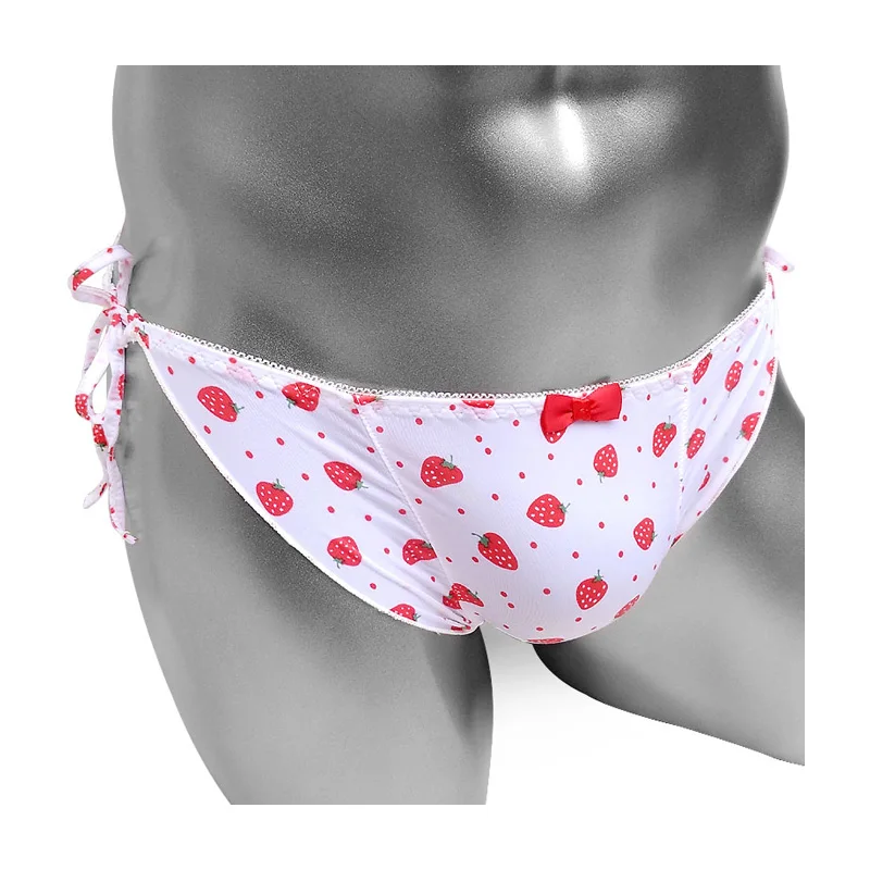 

Милые новые трусы Sissy, нижнее белье, мужское нижнее белье, сексуальные мужские трусы с низкой посадкой и оборками с принтом