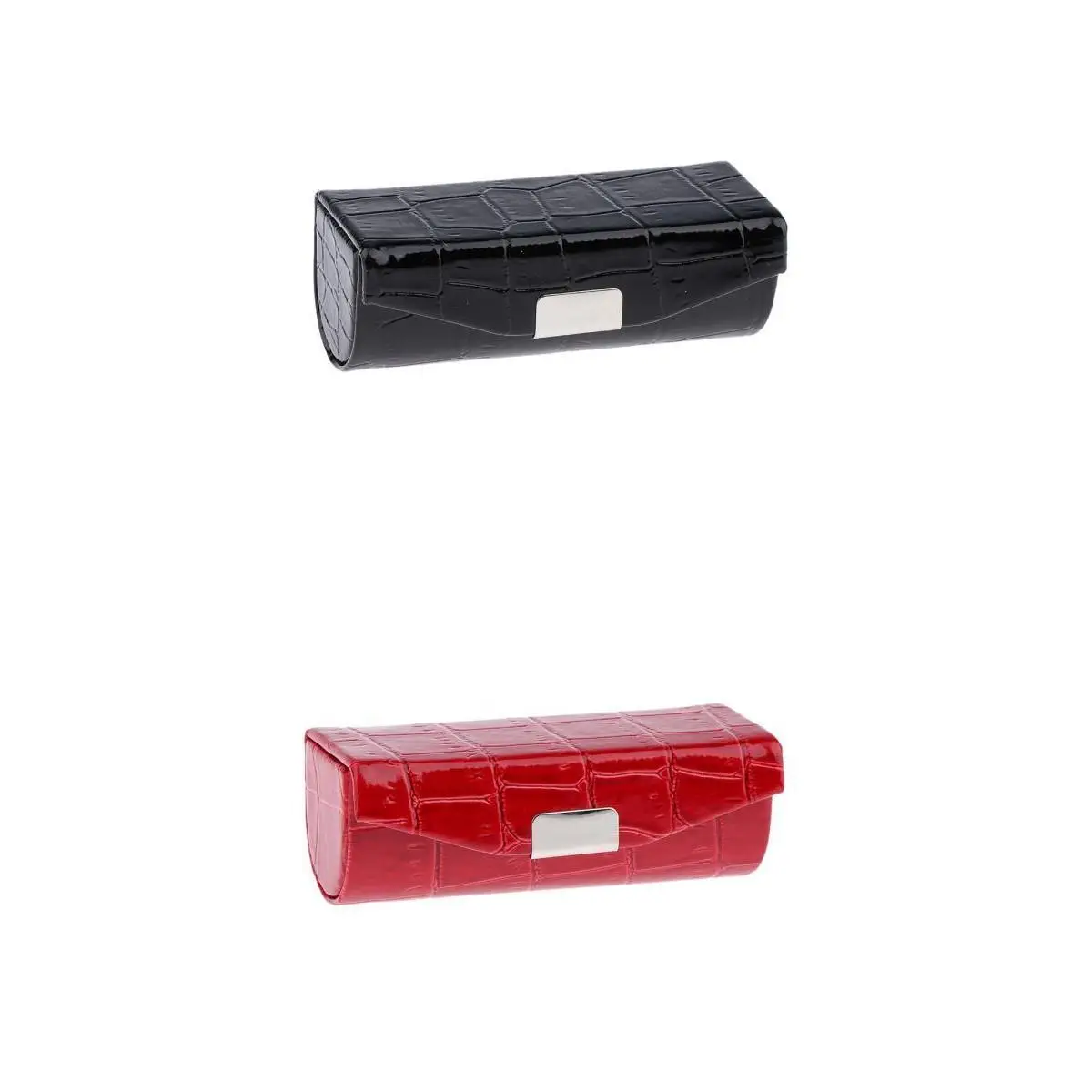 Lip Gloss Case with Mirror PU Leather Travel Pouch Small Cosmetic Box for Women’s Makeup Bag