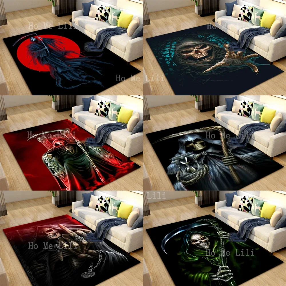 Horror Death Skeleton Series Carpet Living Room Children'S Room Decorative Carpet