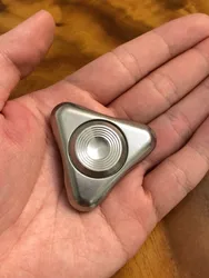 Arctic Craftsman Triangle v2 Stainless Steel Fingertip Gyroscope Pop Coin Push Card EDC