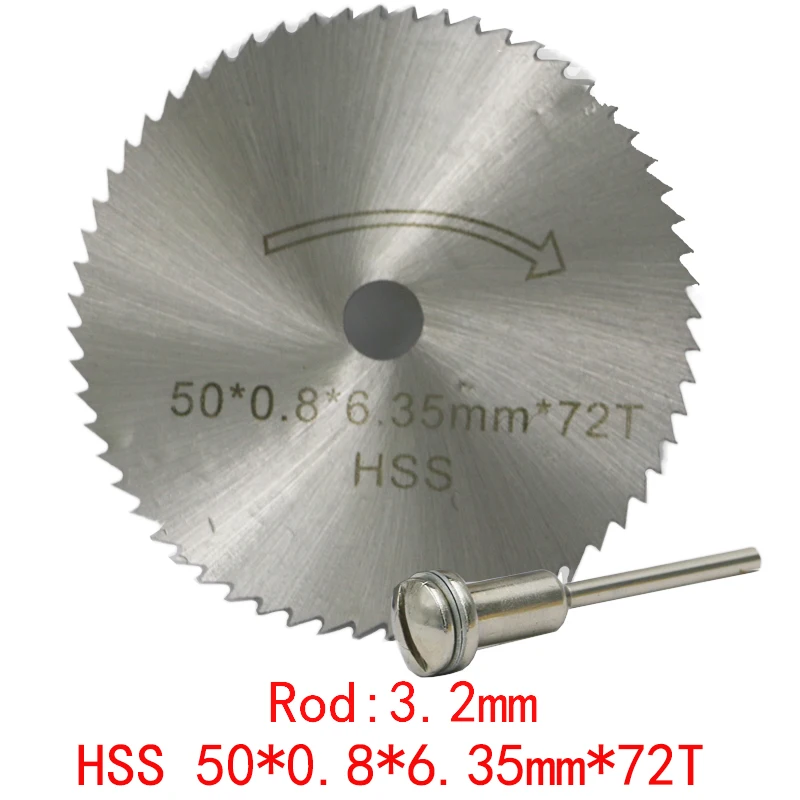 Hoja de sierra Circular HSS de 25/32/50/60mm, herramienta rotativa para cortador de Metal Dremel, juego de herramientas eléctricas, discos de corte de madera, corte de mandril de taladro