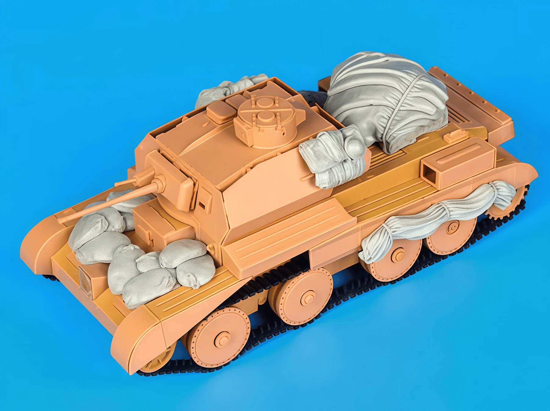 

1: 35 Resin Model Gk, Tank Vehicle Debris, Unpainted, Needs To Be Assembled