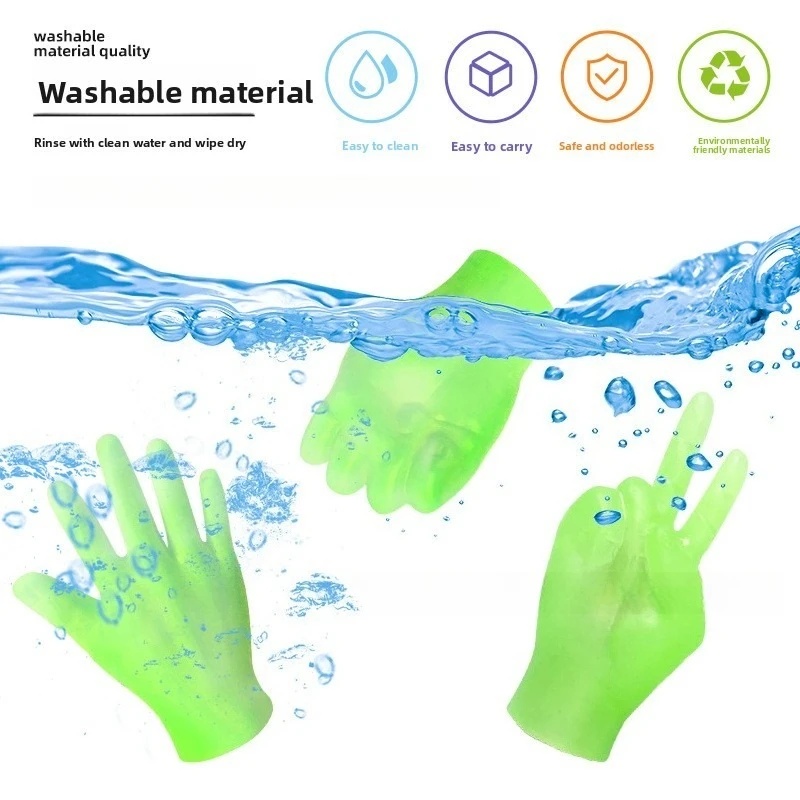 توهج الظلام بسط القط لعبة إصبع قفاز اللعب التفاعلية الحيوانات الأليفة الترفيه مرونة عالية ترتد القطط دعابة متعة تمتد #3