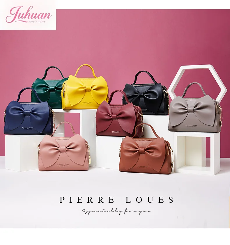 

Японские оригинальные женские сумки через плечо с бантом, милая сумка для фотоаппарата, портативная простая модная маленькая квадратная сумка с двойной молнией