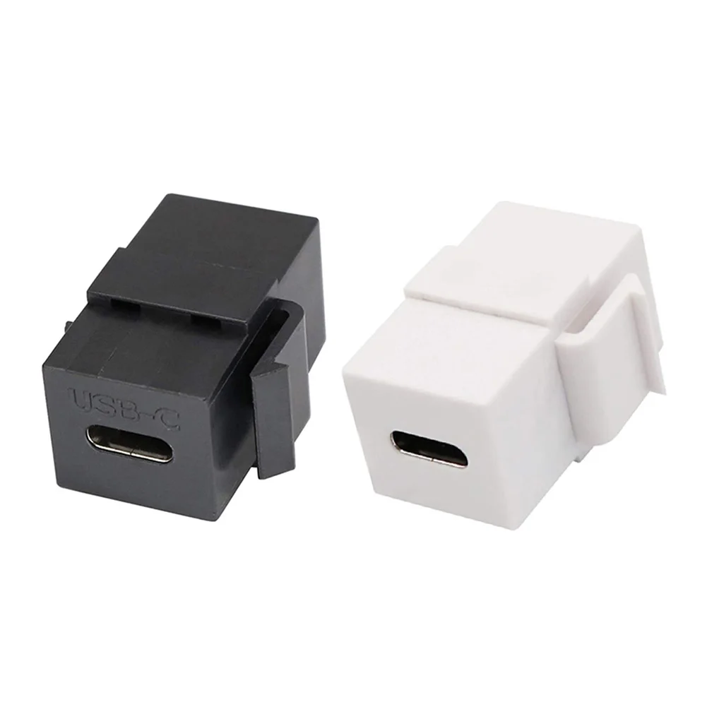 USB 3.1 Type C Socket Cable Port Support Charging Data Synchronization Keystone Insert Plug and Play for Wall Plate Outlet Panel