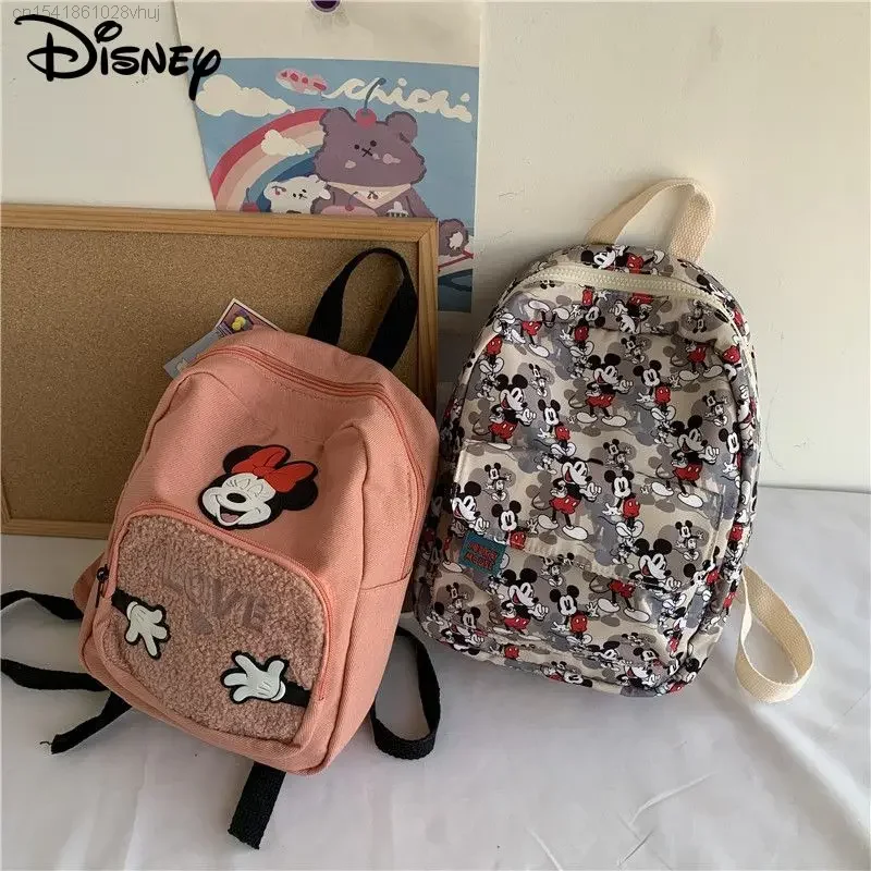 

Disney Mickey Kawaii Anime Graphic Schoolbag Children's Cute Cartoon Aesthetic Harajuku Backpack Y 2k 2000s Large Capacity Bag