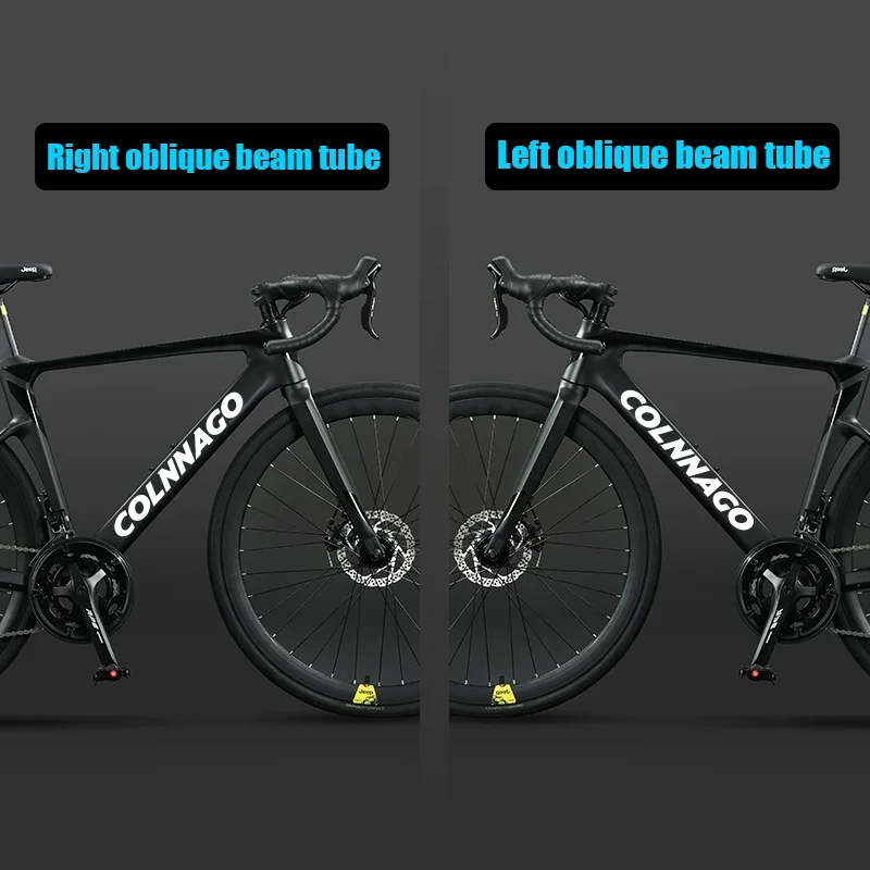 2 قطعة/المجموعة COLNAGO Bike Night - ملصق أنبوبي مائل خفيف من KLD - مثالي للديكور