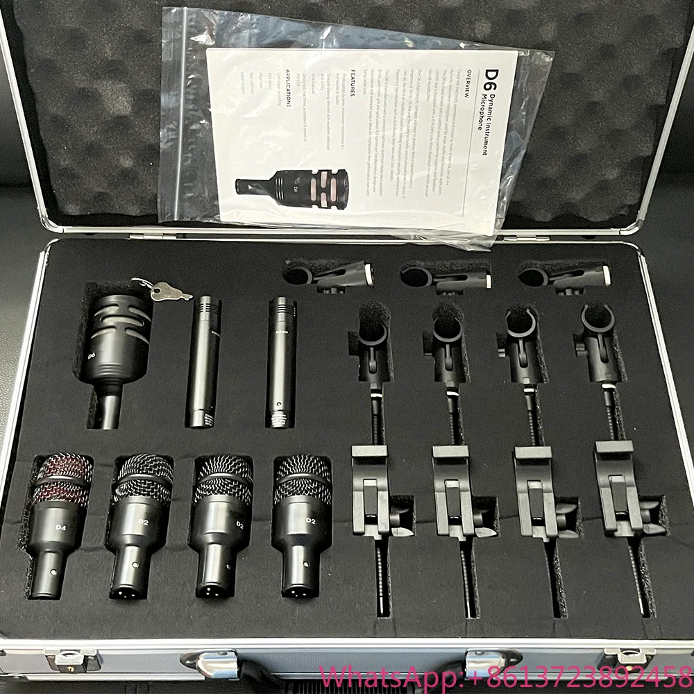 

TLF Audix DP72 Professional Drum Microphone Kit Musical Instrument 7 Pcs Mic for Drum Set Professional