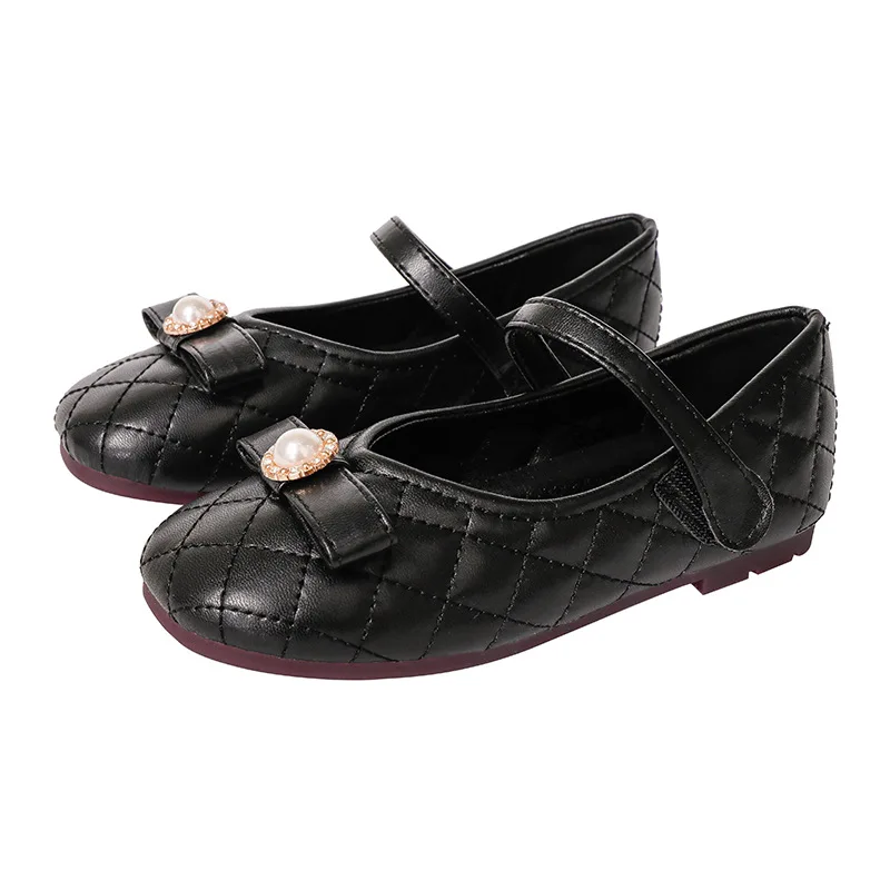 Comode scarpe basse da ragazza per bambini paillettes Bowknot bambini principessa scarpa singola suola morbida mocassini ballerine per bambine