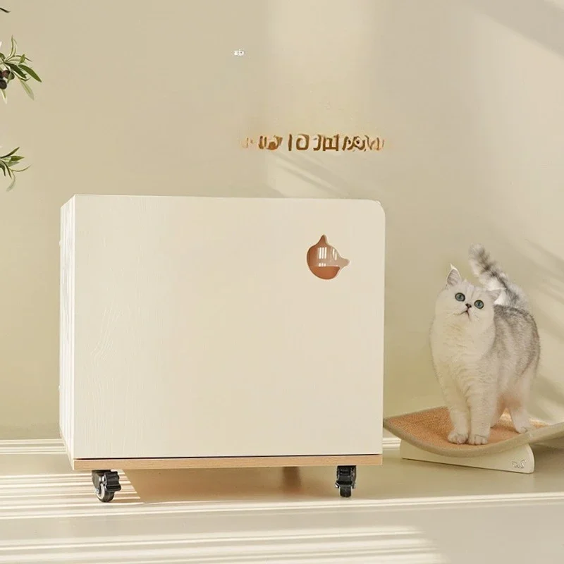 Cat toilet, top-entry zero with sand, small footprint and high value