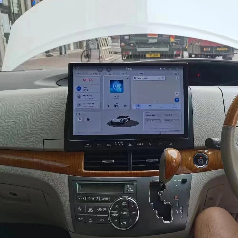 Android 13 дюймов для Toyota Previa 3 III XR50 Estima 2006 - 2019 мультимедийный QLED экран навигация GPS No 2 Din плеер