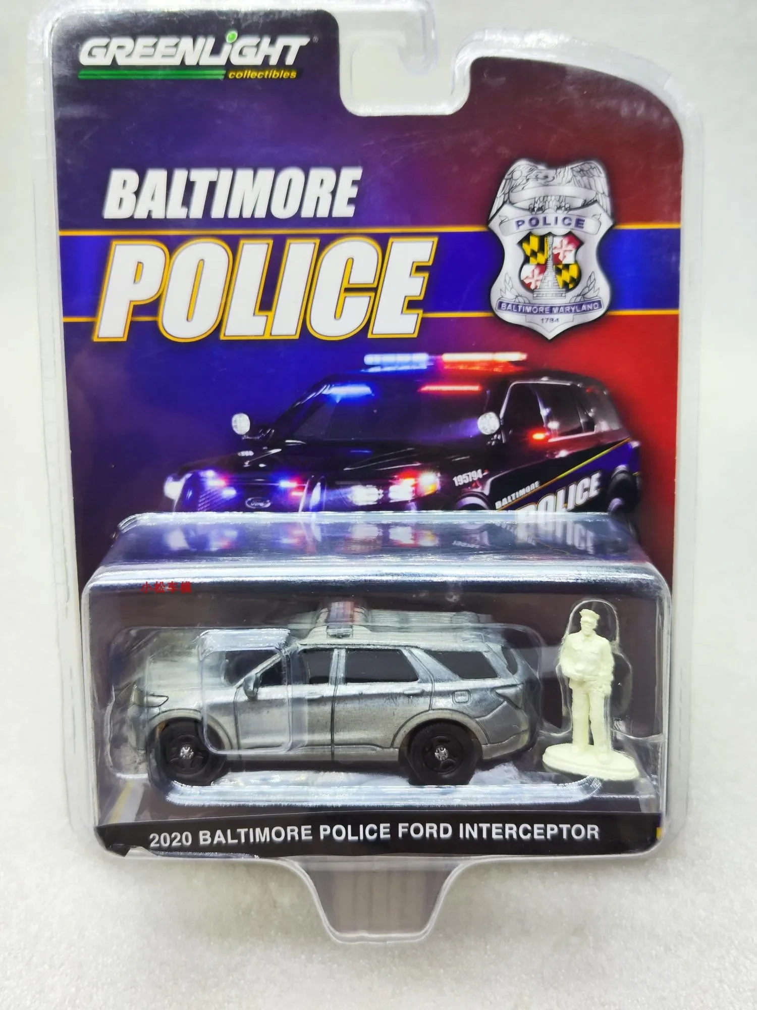 1:64 2020 BALTIMORE POLICE Ford Interceptor High Simulation Diecast Metal Alloy Model Car Toys For Childrens Gift Collection