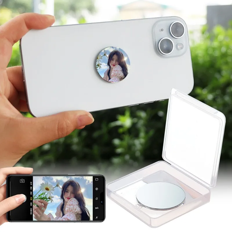 Universal Mobile Phone Selfie Vlog Mirror for IPhone Samsung Photo Video Selfie Vlog Accessories Portable Mirror Booster Selfie