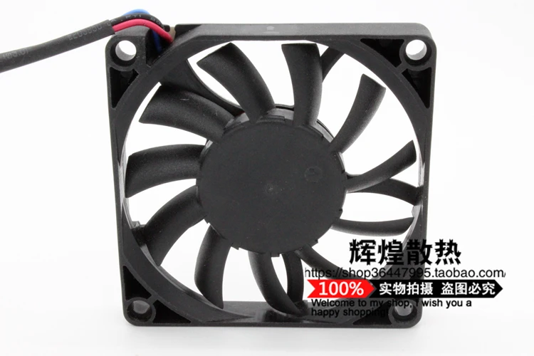 Jinlingge لـ ADDA AD0712MB-GA6 7010 محمل كروي 12 فولت 7 سنتيمتر مروحة تبريد رفيعة للغاية