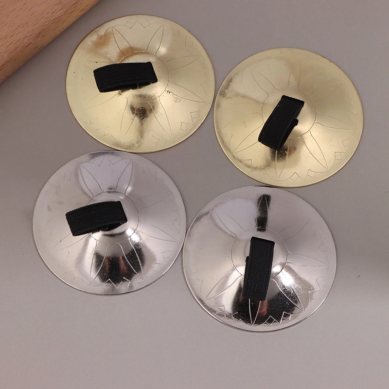 1 زوج النحاس إصبع الصنج الصغيرة إصبع الصنج الرقص الشرقي الصنج الصغيرة آلة موسيقية الصحون لحزب راقصة