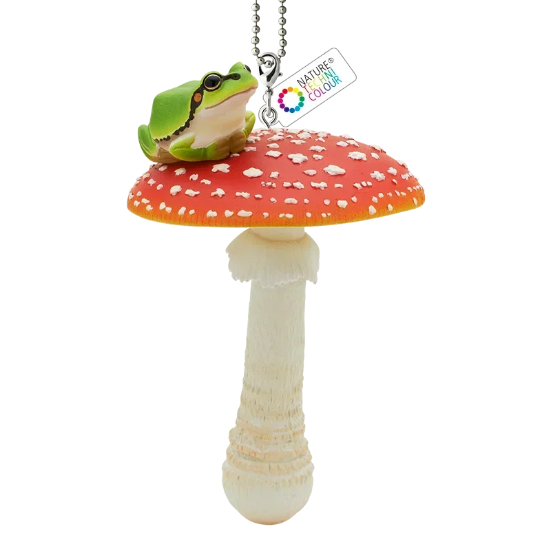 KITAN CLUB Original Gashapon Capsule Toys Figure Kawaii Mushroom Rain Frog Keychain Cute Miniature Figurine Anime Desktop Decor