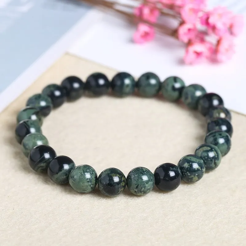 JD Natural Stone New Material Kambaba Jasper Round Loose Beads Bracelet Full Pick Size For DIY Jewelry Making Wholesale