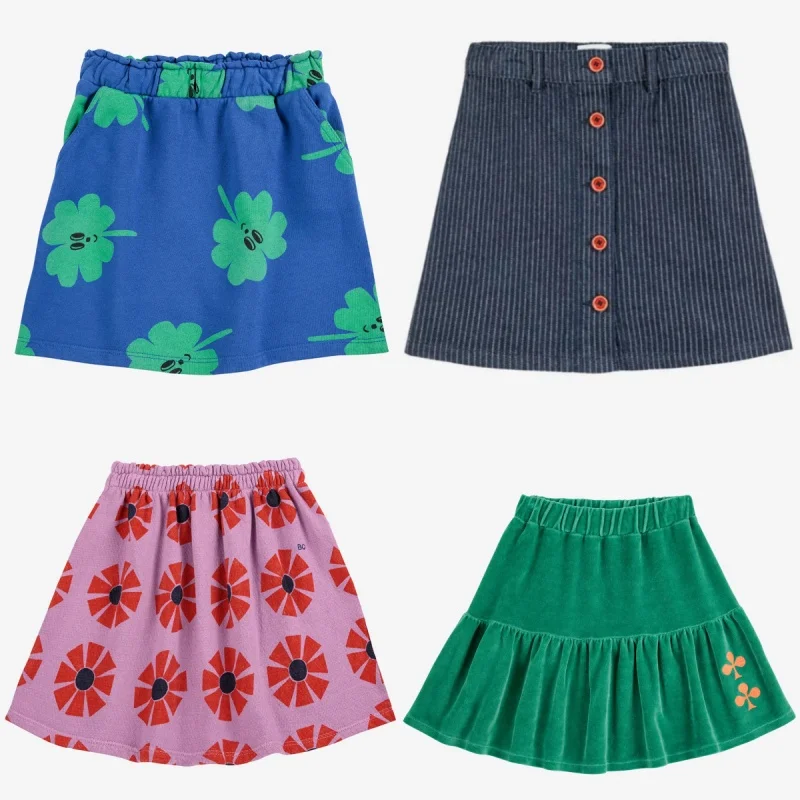 

Autumn/Winter 25 BC Children's Girls' Half Fold Skirt, Girls' Half Skirt, Short Skirt, Children's Clothing