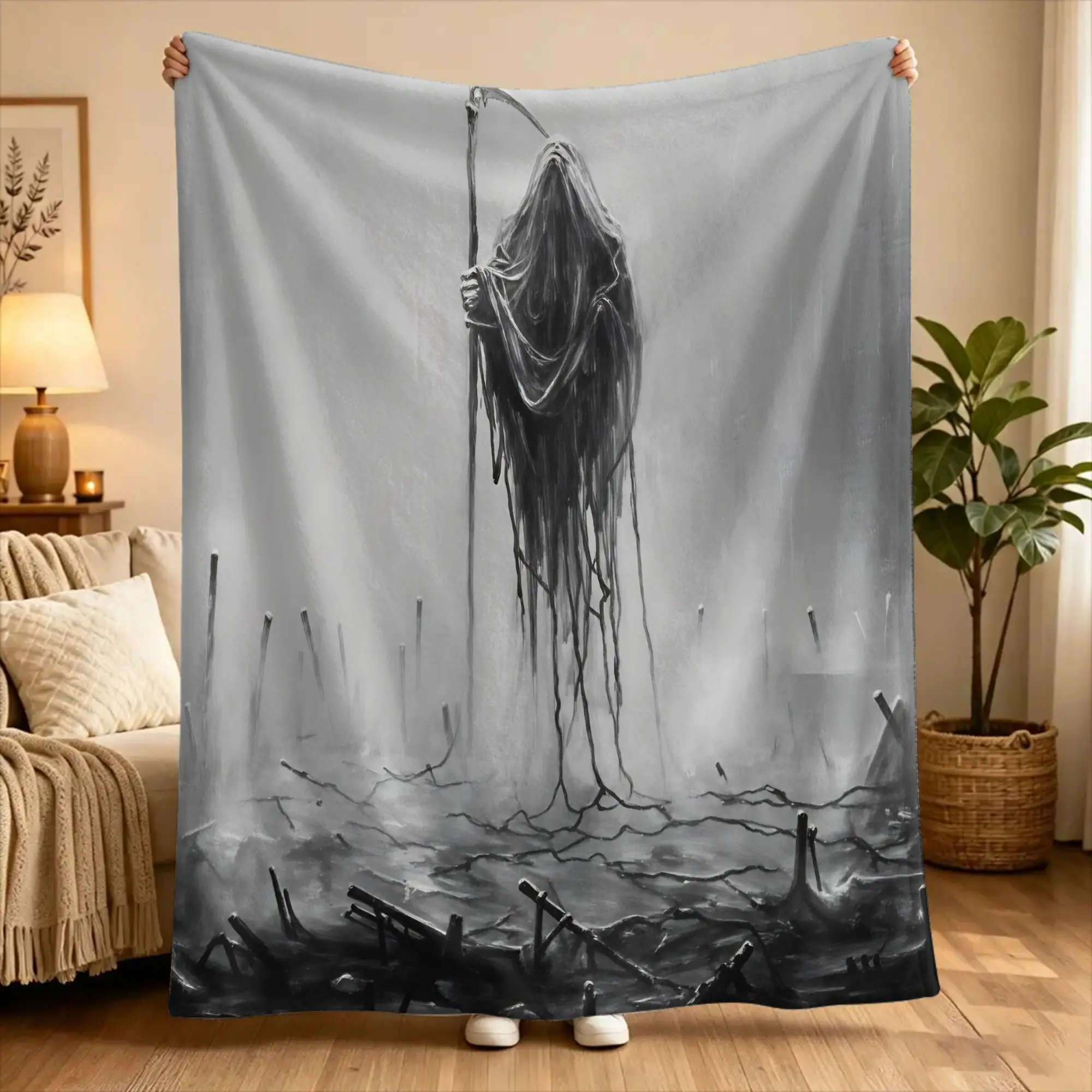 L-Lorna Shore Plush Blanket Boy Girl  Flannel Throw Blanket For Bedroom Soft Warm Design Quality Bedspread Birthday Present
