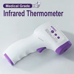 Voice Backlit Forehead Digital Thermometer Non-Contact Infrared Medical Thermometer Body Temperature Fever for Baby Adults