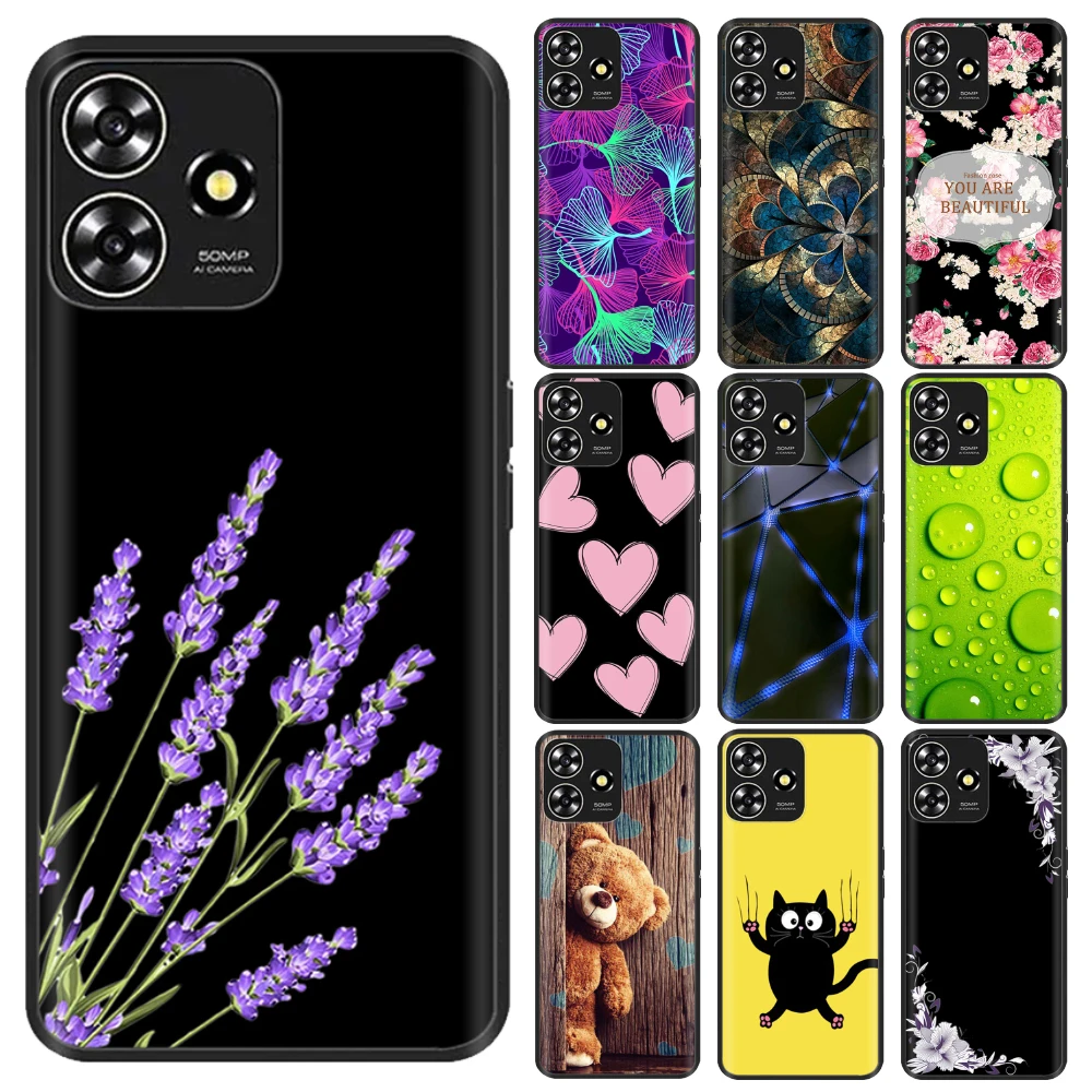 Para zte blade v50 caso inteligente macio preto silicone escudo protetor para zte v50 design 4g caso para zte axon 50 lite capa traseira para