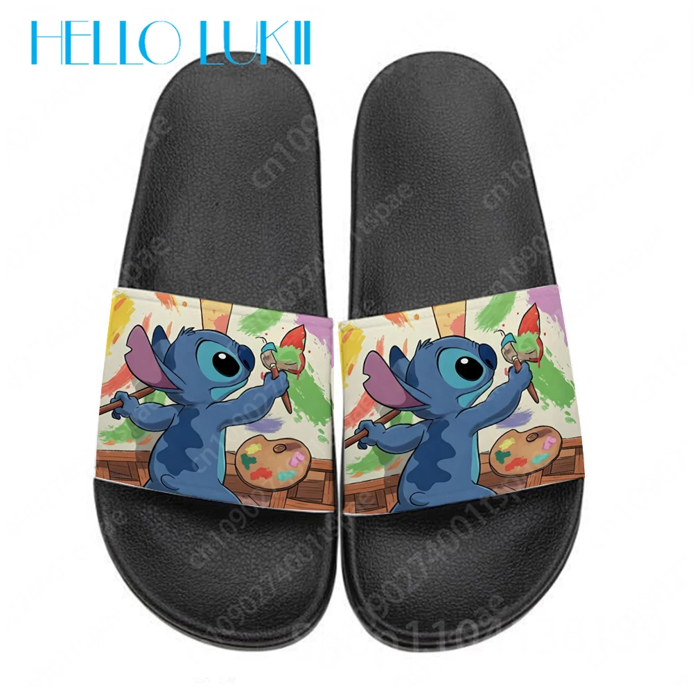 

Stitch Creative Non-Slip Slippers Bathroom Experiment 626 Sandal Outdoor Beach Sandals Household Students Slippers Size 36-45