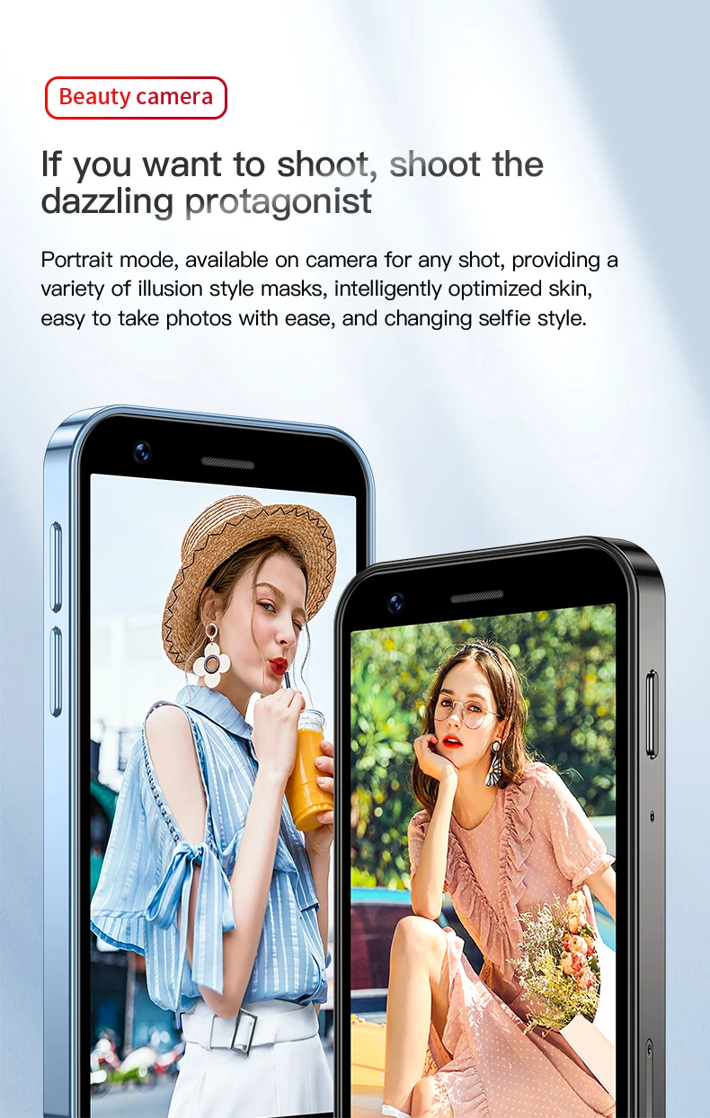 الهاتف الذكي Soyes XS16 4G ثنائي الشريحة وضع الاستعداد المزدوج 3 + 64GBPlay Store 3 بوصة 2000 بطارية هاتف صغير