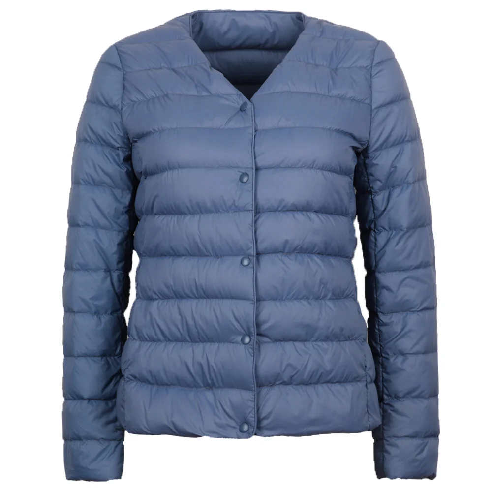 Piumino d'anatra ultraleggero in tessuto opaco cappotto leggero da donna caldo giacca a vento Parka piumini da donna più cappotti