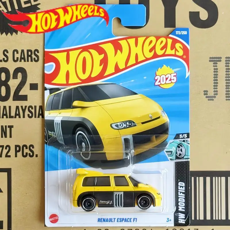 

Подлинные автомобили Hot Wheels 25j-172 Renault Espace F1 1/64, металлическая литая под давлением модель, коллекция игрушечных транспортных средств, подарки на день рождения для мальчиков