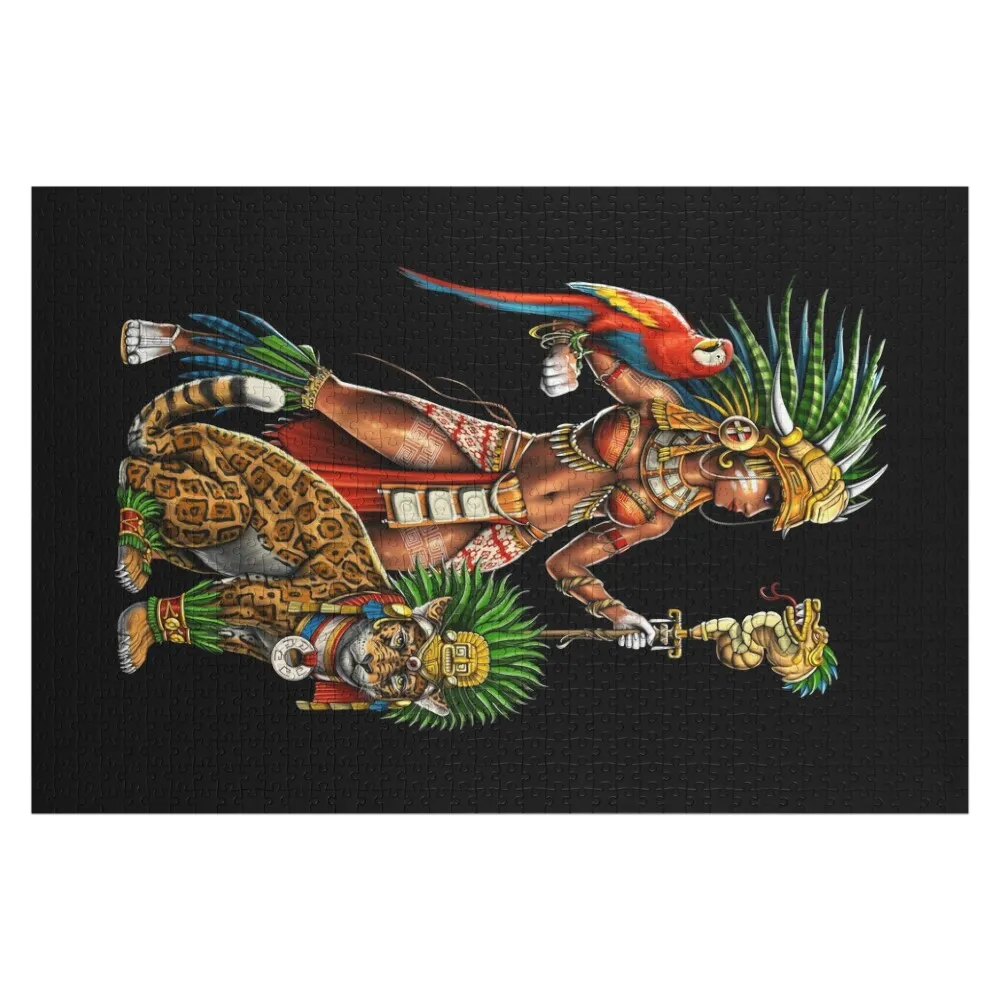 

Aztec Jaguar Warrior Woman Jigsaw Puzzle Customized Photo Custom Child Puzzle