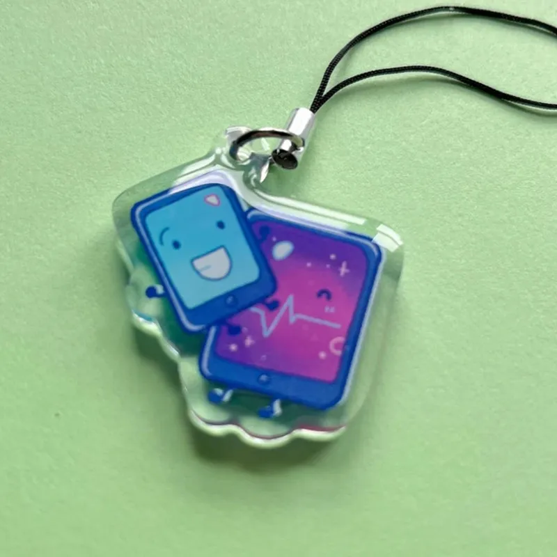 Object Show Inspired Acrylic Kawaii Phone Charms | BFDI TPOT Inanimate Insanity Animatic Battle It's Time For The ONE