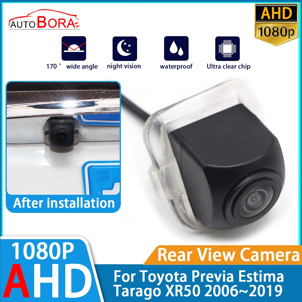 ZhuCamX Reverse Parking Car Rear View Camera AHD 1080P Night Vision for Toyota Previa Estima Tarago XR50 2006~2019