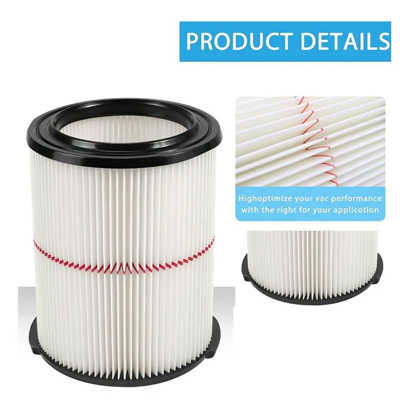 ab06-クラフトマン-cmxzvbe38754-に適合-2-パック-38754-交換用フィルター-5-20-ガロンのショップバキュームに適合-4-パックのフォームスリーブ付き