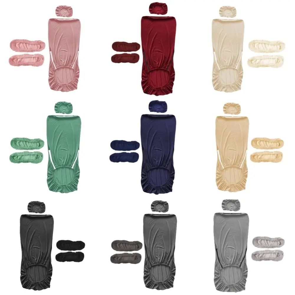 

New Elastic Office Chair Cover Solid Color Washable Gaming Chair Cover Headrest Cover Armchair Slipcovers