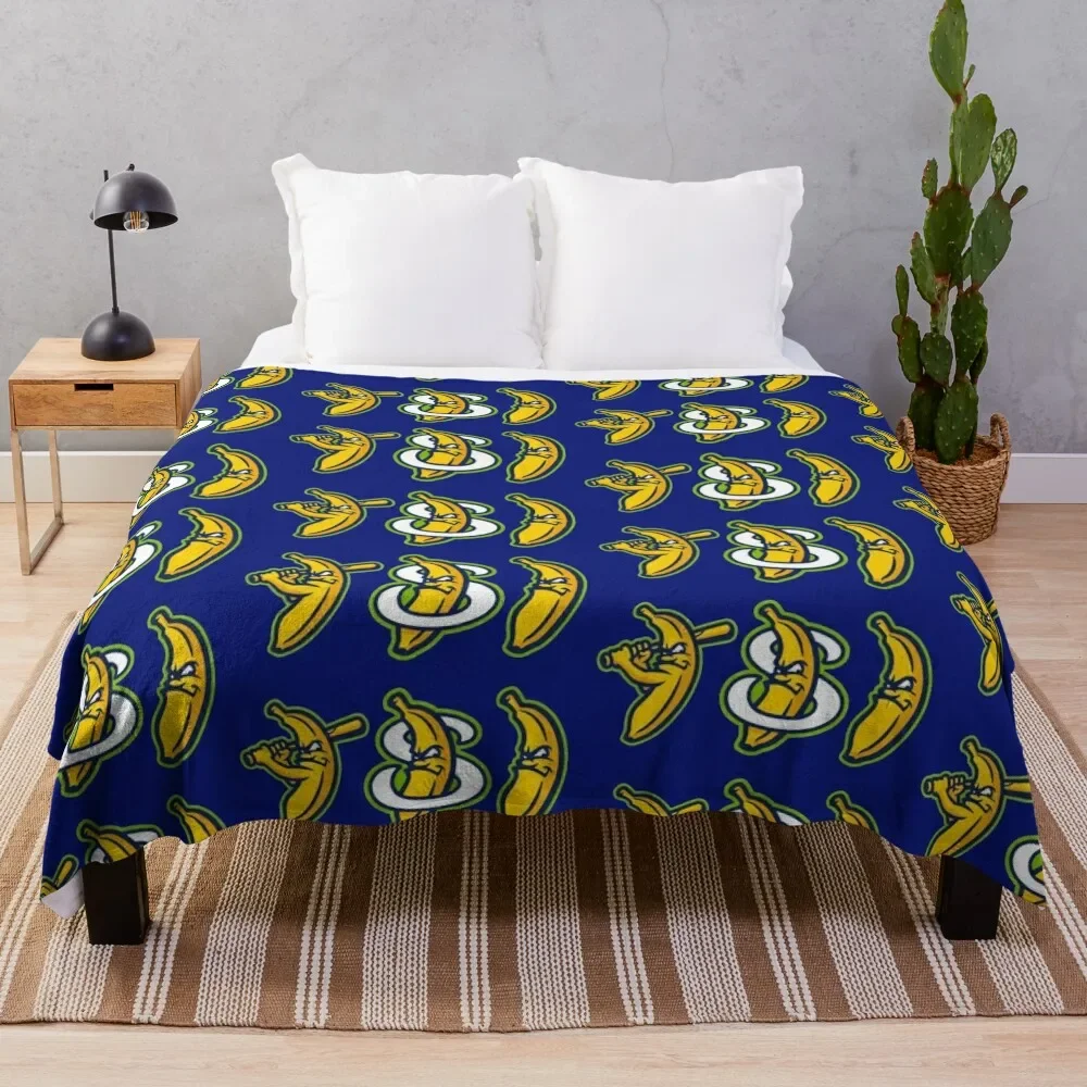 Savannah Bananas Throw Blanket Designers Bed Blankets