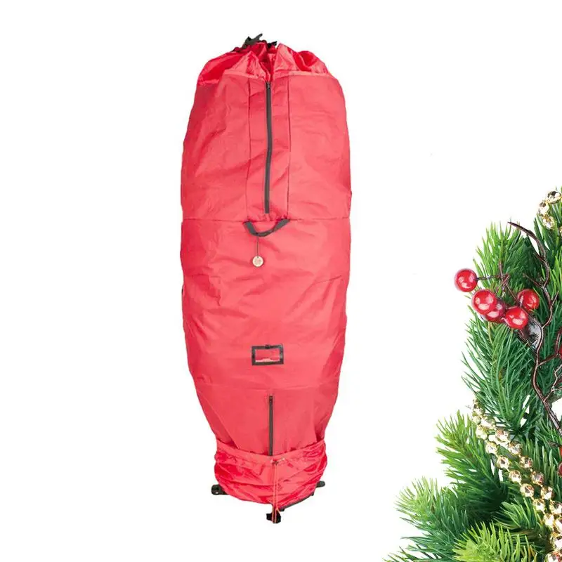 Upright Christmas Tree Storage Bag Holiday Artificial Disassembled Trees With Handles Protects From Dust Moisture Insect