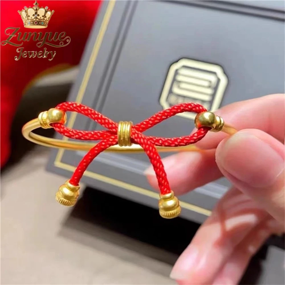 

Sand Gold Bow Bracelet Luxury Quality Jewelry Gift Best Selling Handicraft Fashion Jewelry Exquisite Elegant Popular Charm Young
