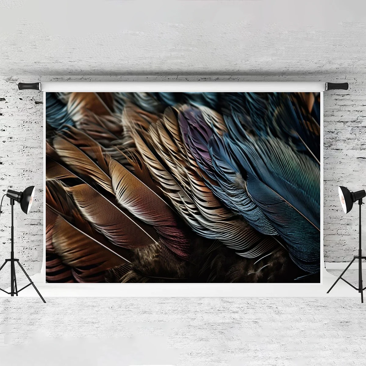 Feather Wings Art Backdrop Phoenix Photography Famous Photo Shoot Banner Decorations Art Exhibition Home Birthday Party Decor