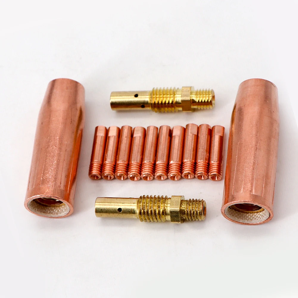 Copper for mig Welding Welding for torch Consumable Contact Prompt For 100L Contact Tip Gas Diffuer Nozzle for m3 0.6mm-1.2mm
