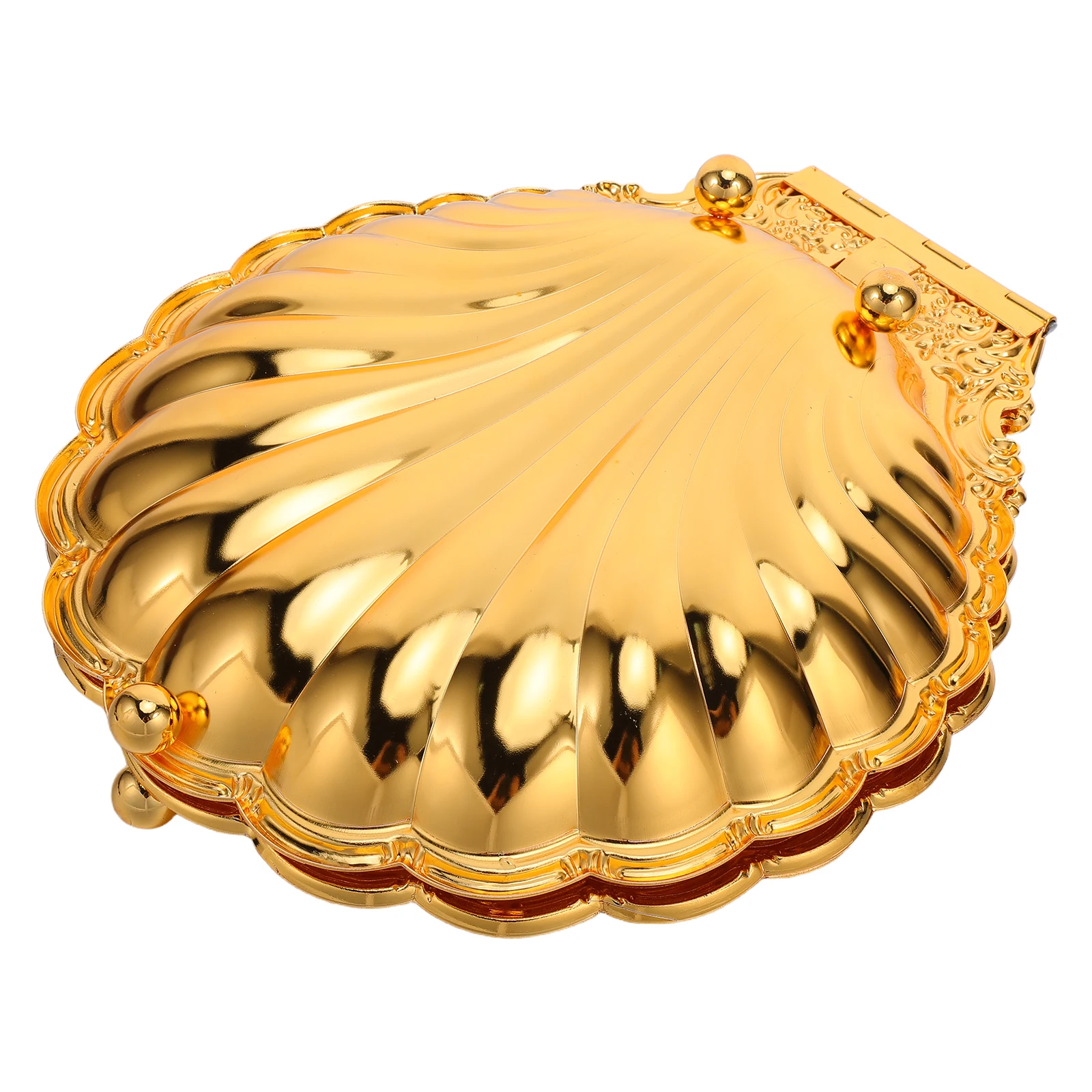 

Seashell Shape Fruit Tray Retro Metal Snack Display Plate For Party Centerpiece Reusable Dessert Platter For Entertaining Table