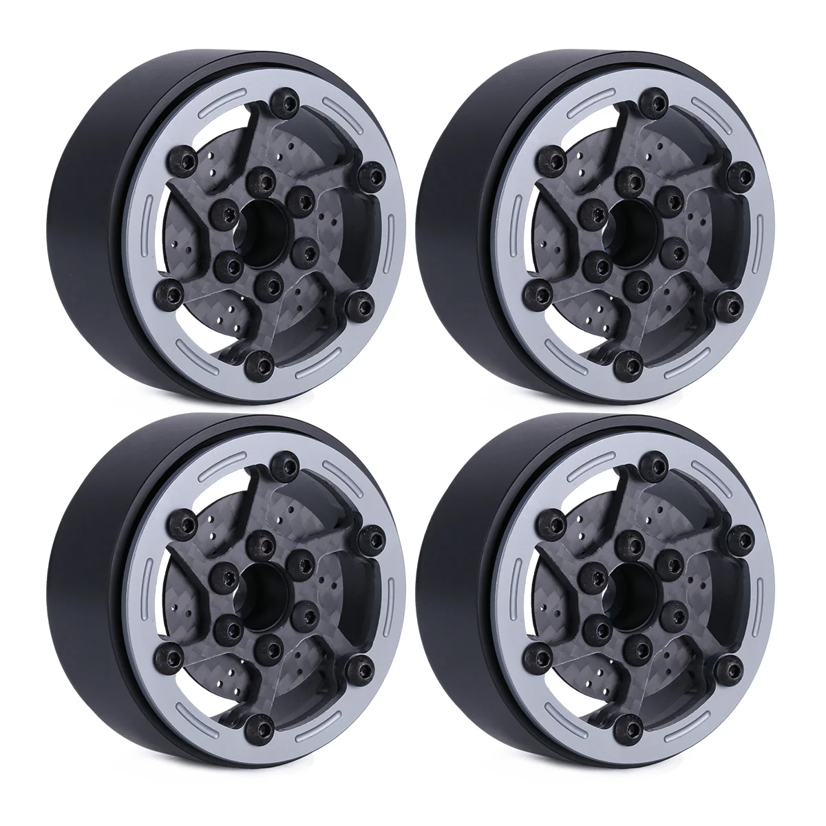 

RCGOFOLLOW Гусеничный обод из углеродного волокна с 1/10 SCX10 D90 TRX4 TF2 CC01 Capra RC Автомобильная часть RC Автомобильные аксессуары Запасные части Красный